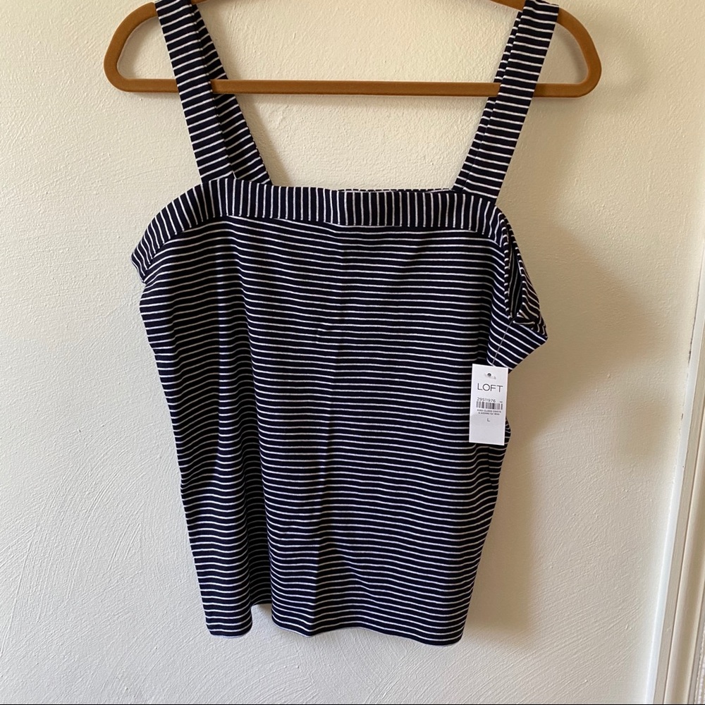 🆕 LOFT Striped Tank, Size Large